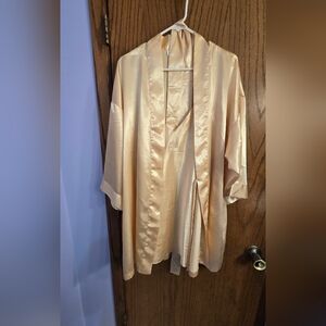 Silky Cream Kimono Robe